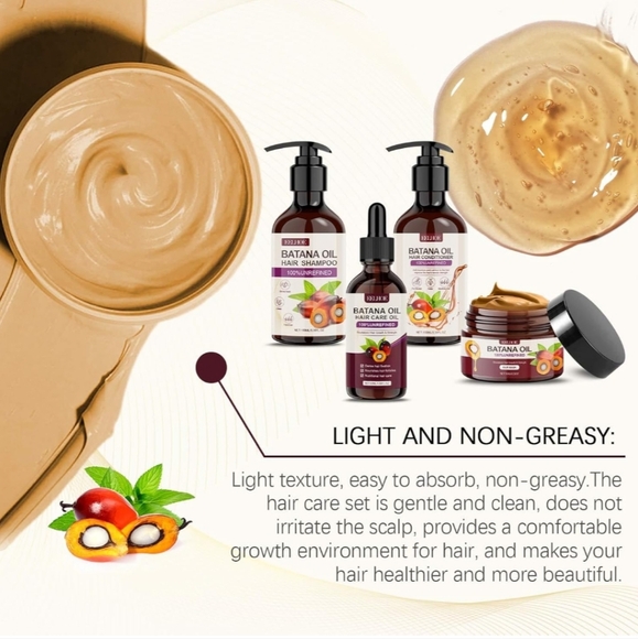 Batana Oil Hair Care Kit - Deep Conditioning Serum, Nourishing Shampoo - Picture 10 of 11